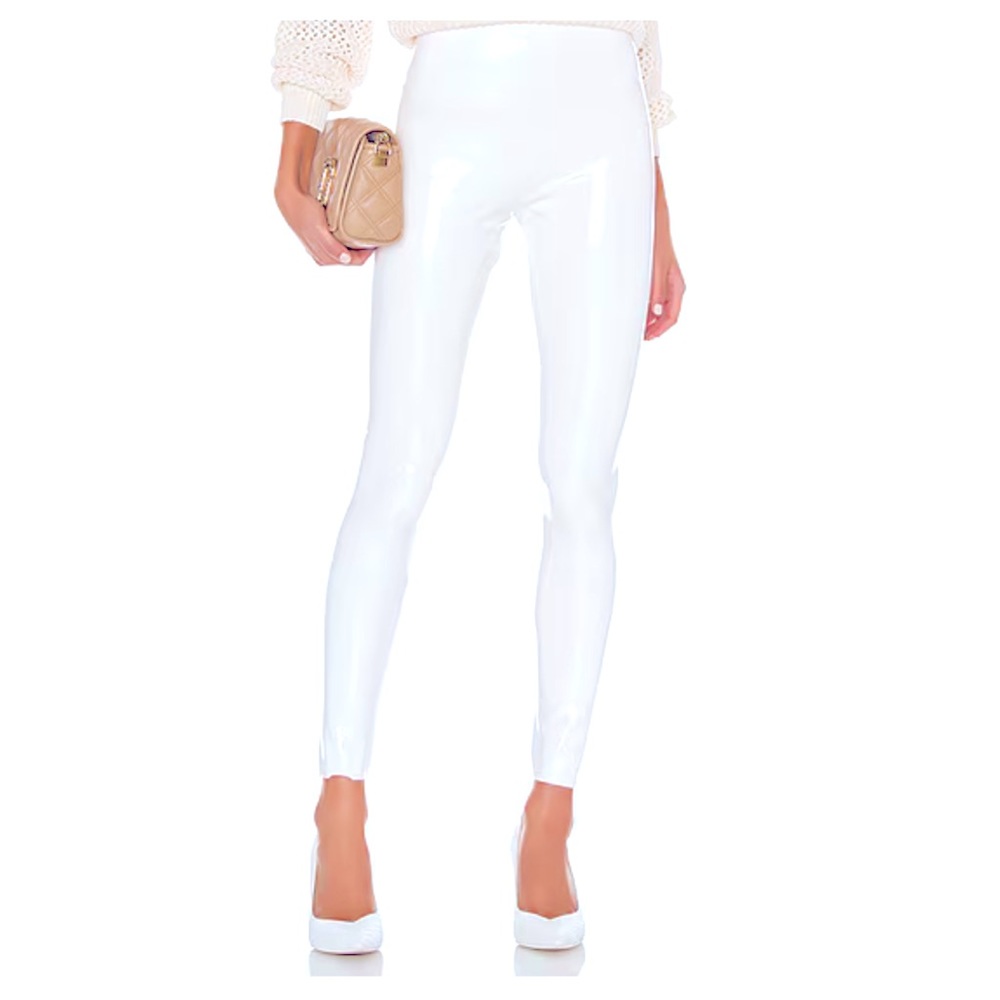 ADIDAS Ivy Park collab latex white skinny leggings